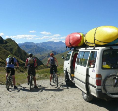 New Zealand Mountain Biking - Looking Out Over Skippers Canyon