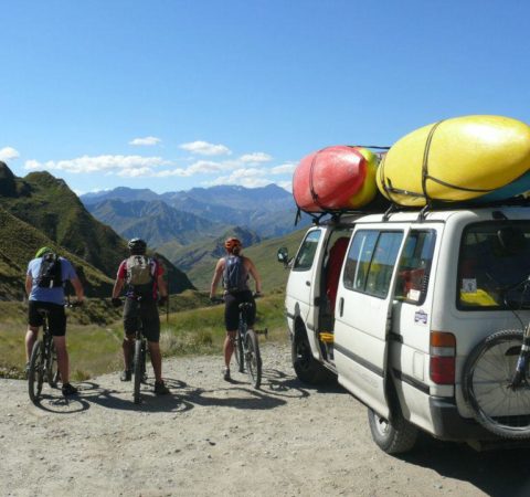 New Zealand Mountain Biking - Looking out over Skippers Canyon